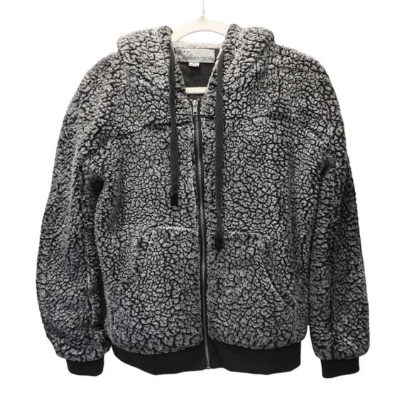 Vintage Havana Gray and Black Fleece Jacket - Size Medium - Picture 1 of 4